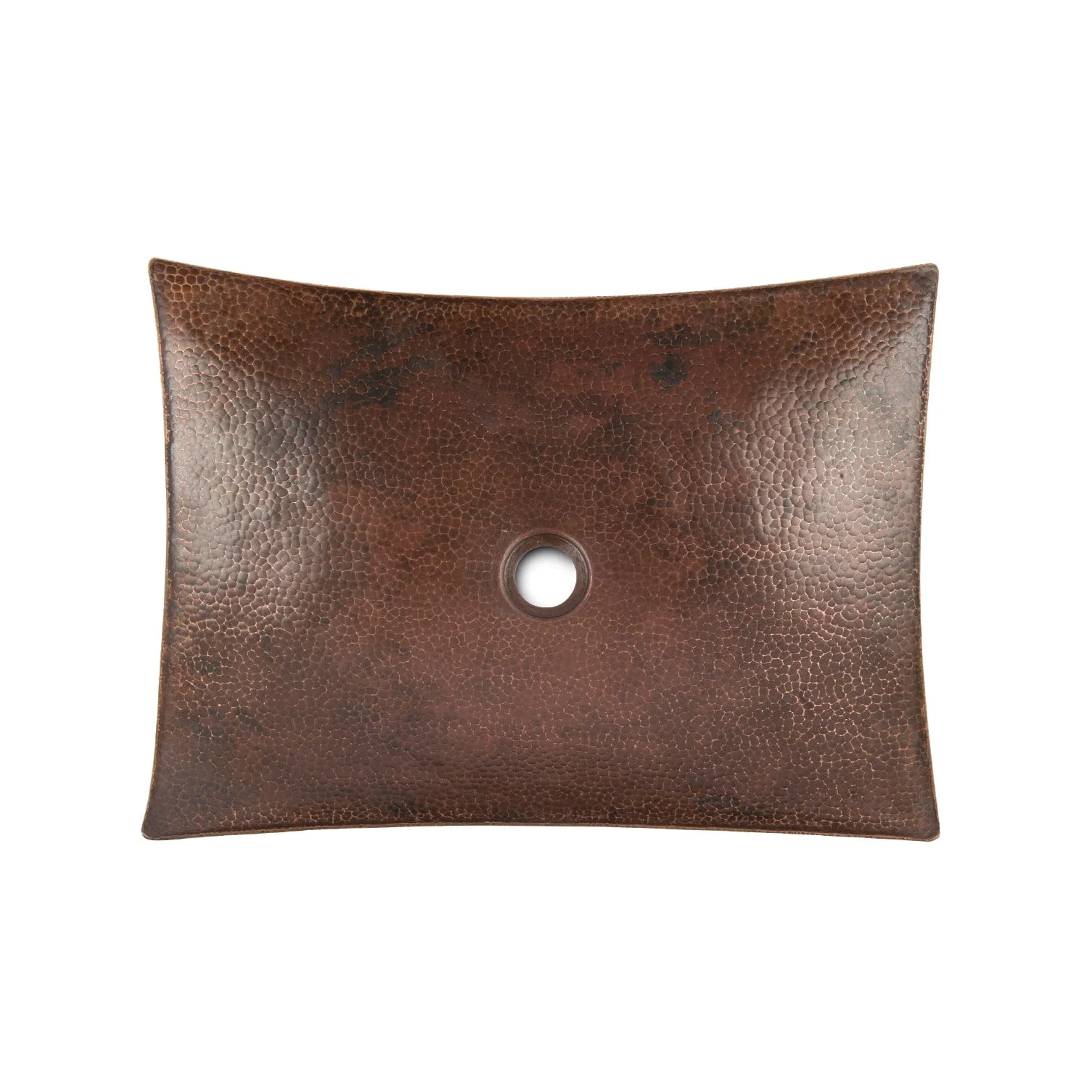 1595-18-rectangle-modern-slope-hammered-copper-sink-2.webp 18" Rectangle Modern Slope Hammered Copper Sink