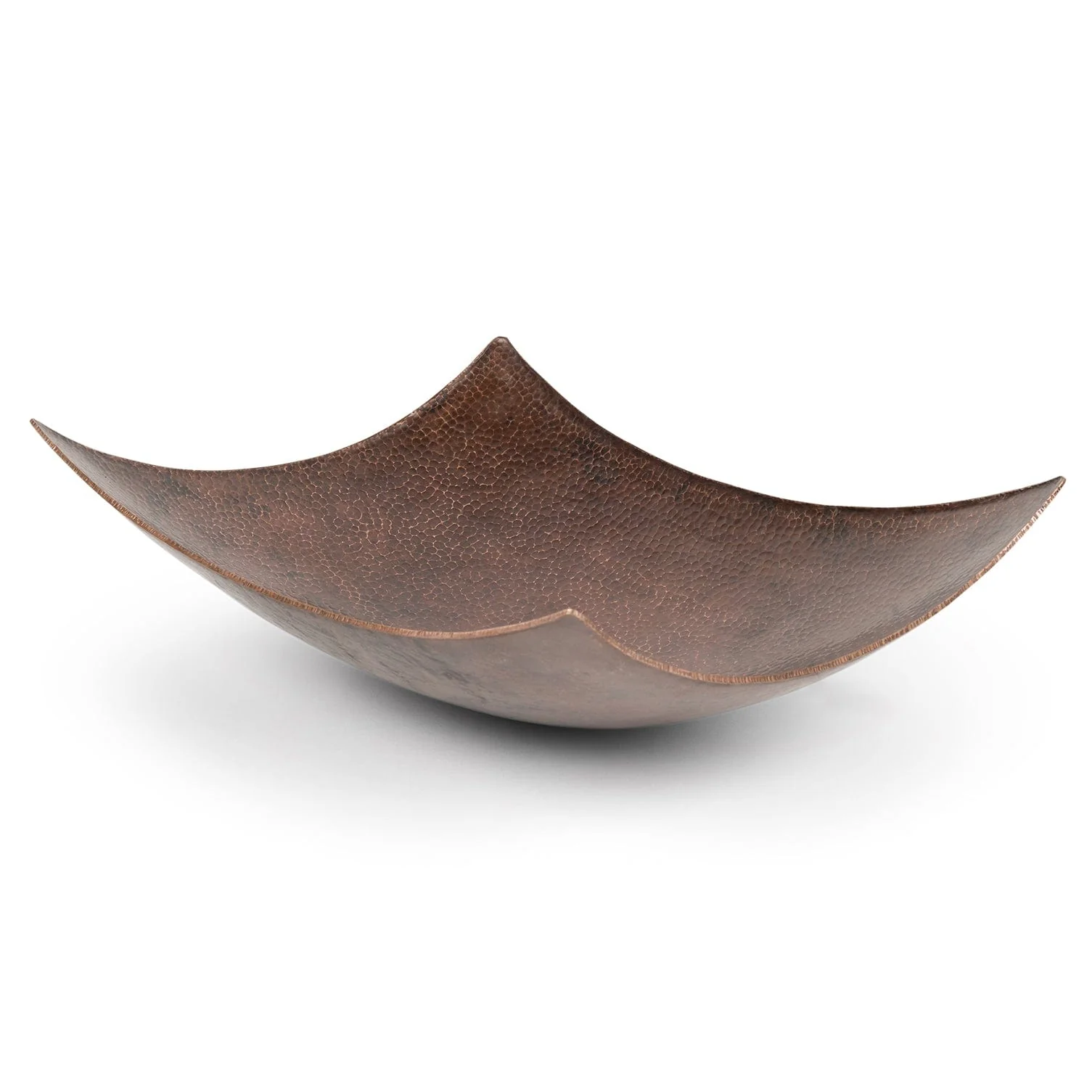 1595-18-rectangle-modern-slope-hammered-copper-sink-5.webp 18" Rectangle Modern Slope Hammered Copper Sink