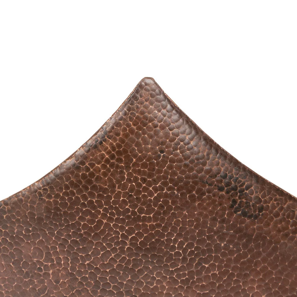 1595-18-rectangle-modern-slope-hammered-copper-sink-7.webp 18" Rectangle Modern Slope Hammered Copper Sink