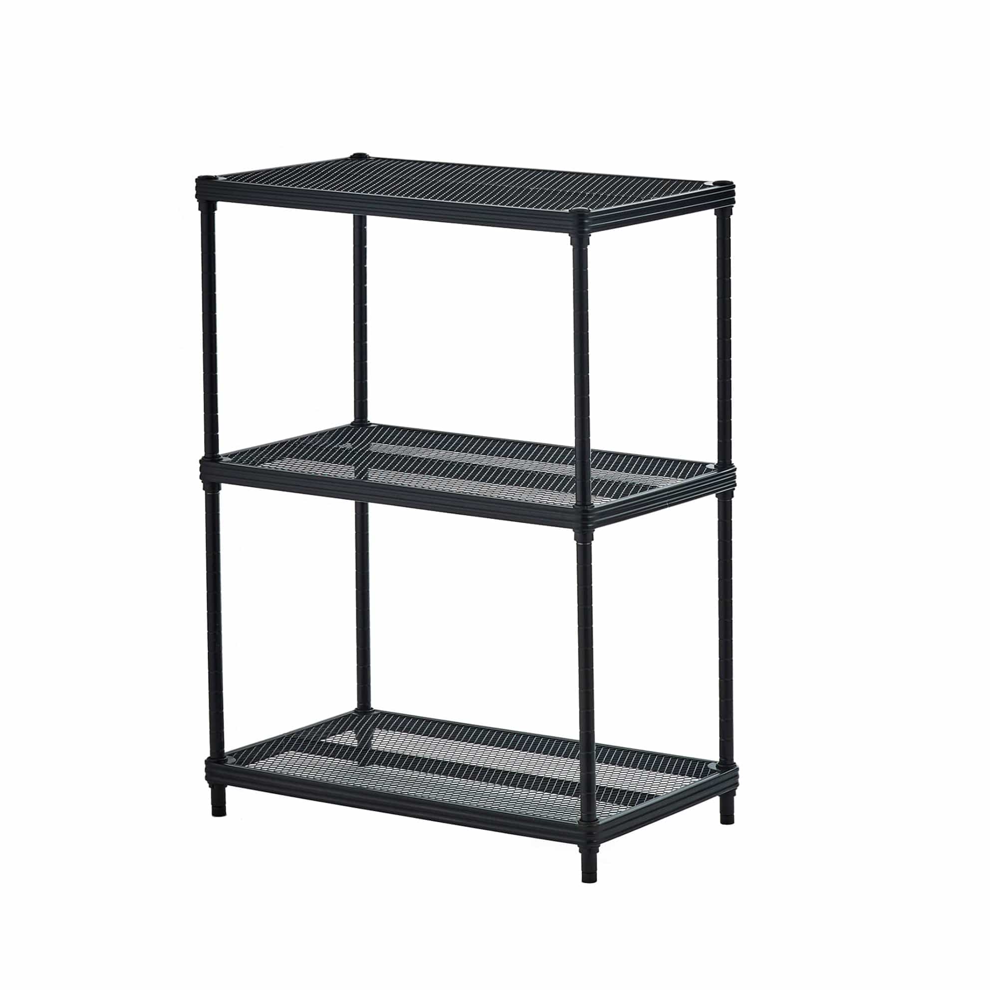 MeshWorks Shelving 3 Tier Black