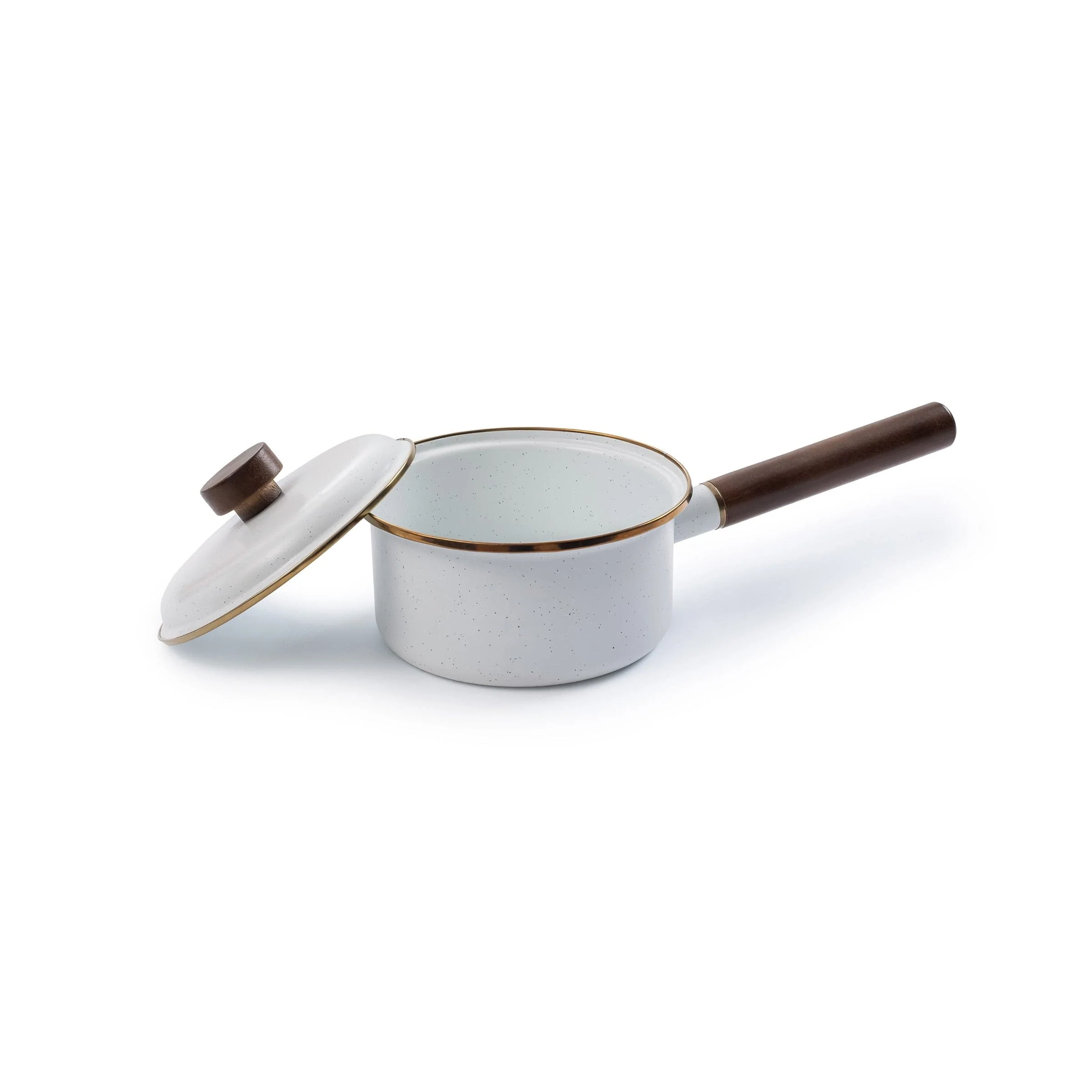 Enamel Saucepan Eggshell Indoor/Outdoor