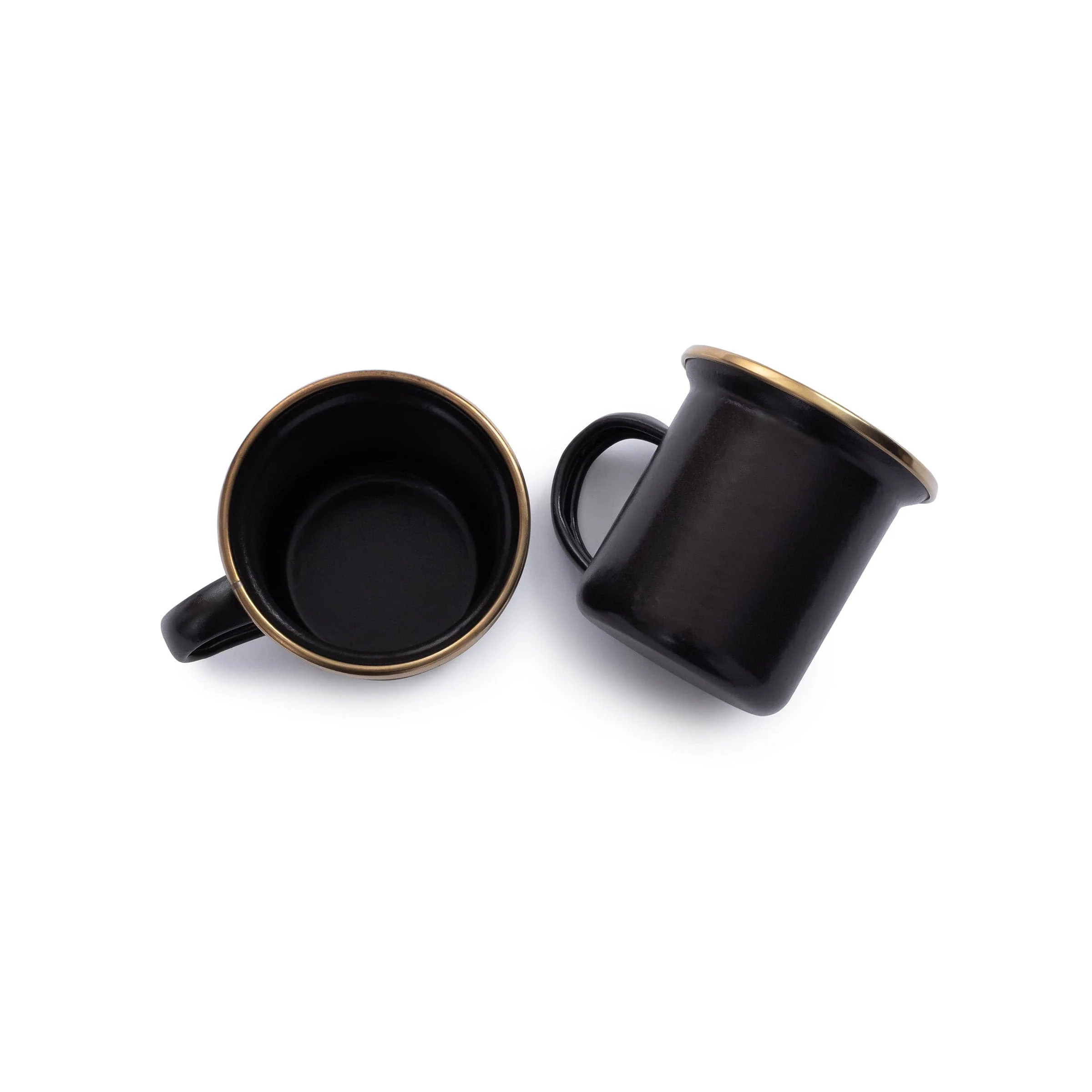Enamel Espresso Cup Set Charcoal Indoor/Outdoor