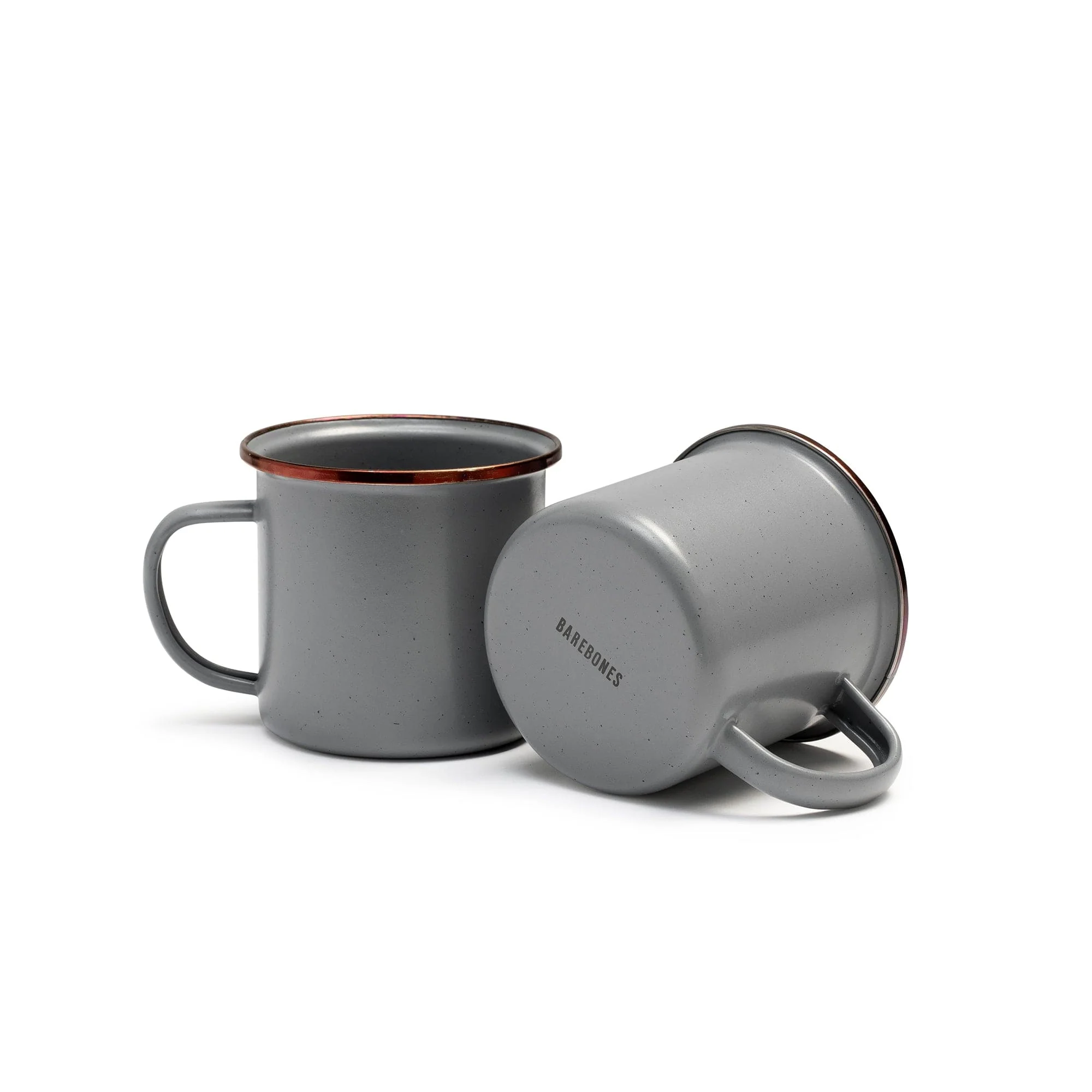 Enamel Cup Set Slate Gray Indoor/Outdoor