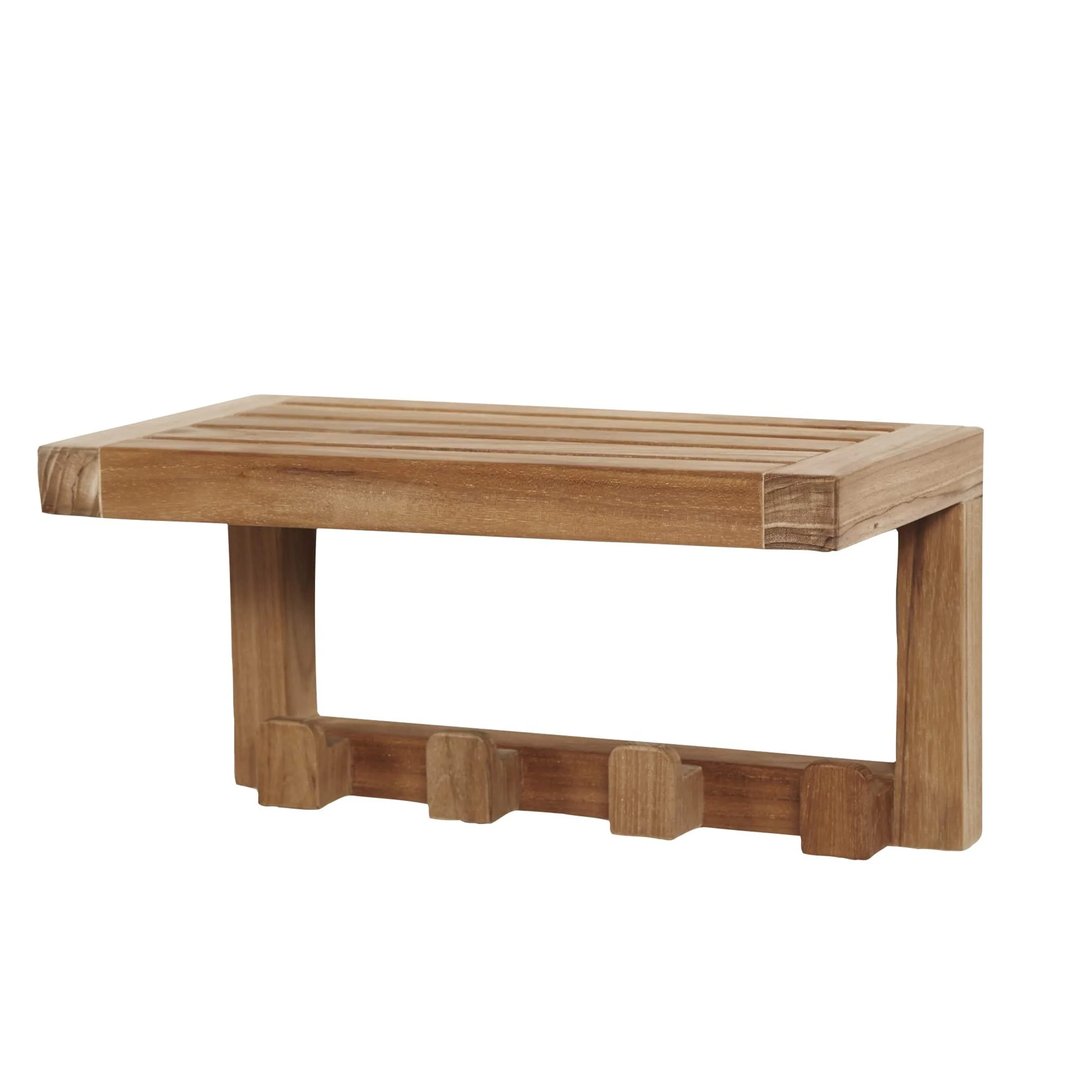 Wall Shelf with 4 Hooks