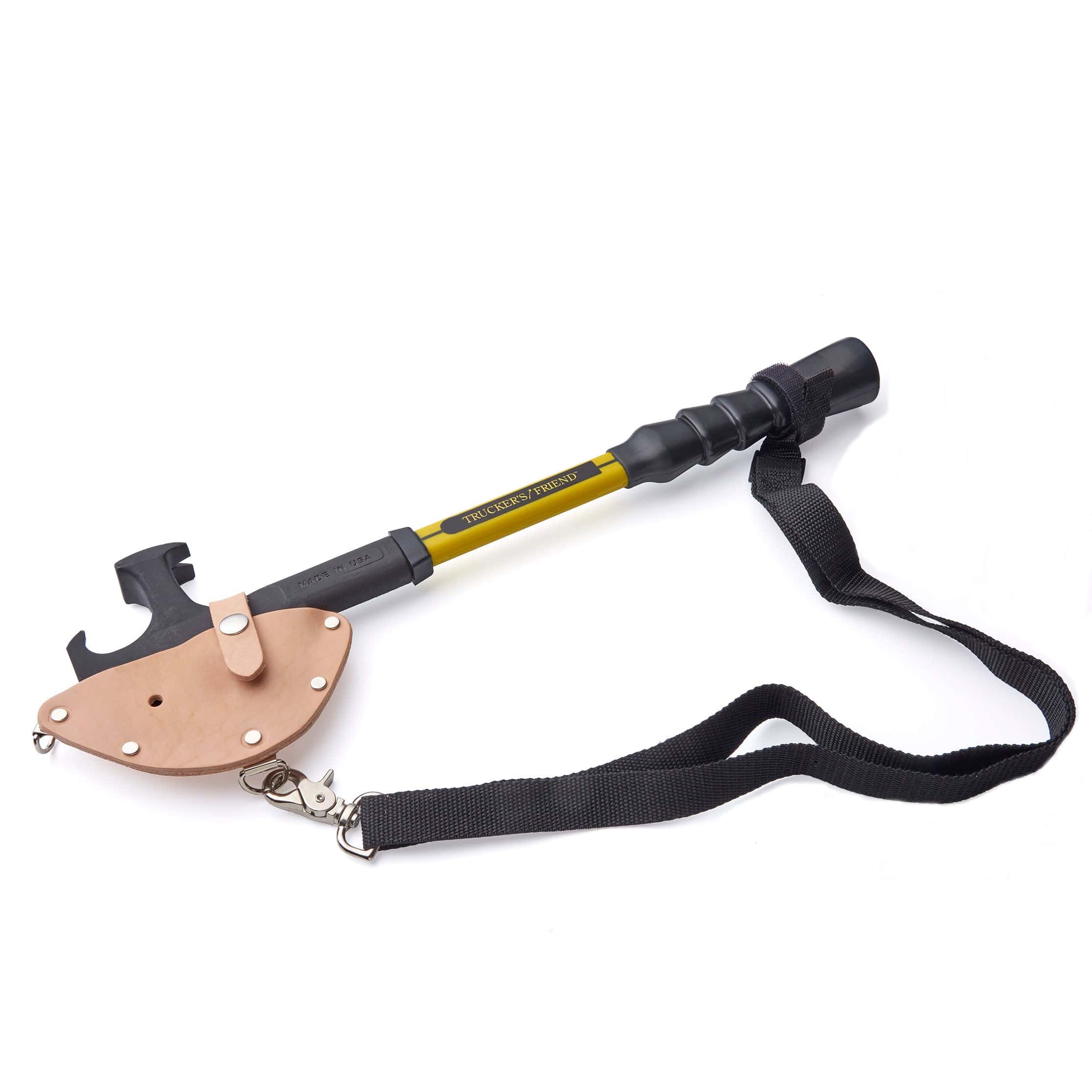 Deluxe Leather Sheath with Shoulder Strap and Belt Loop