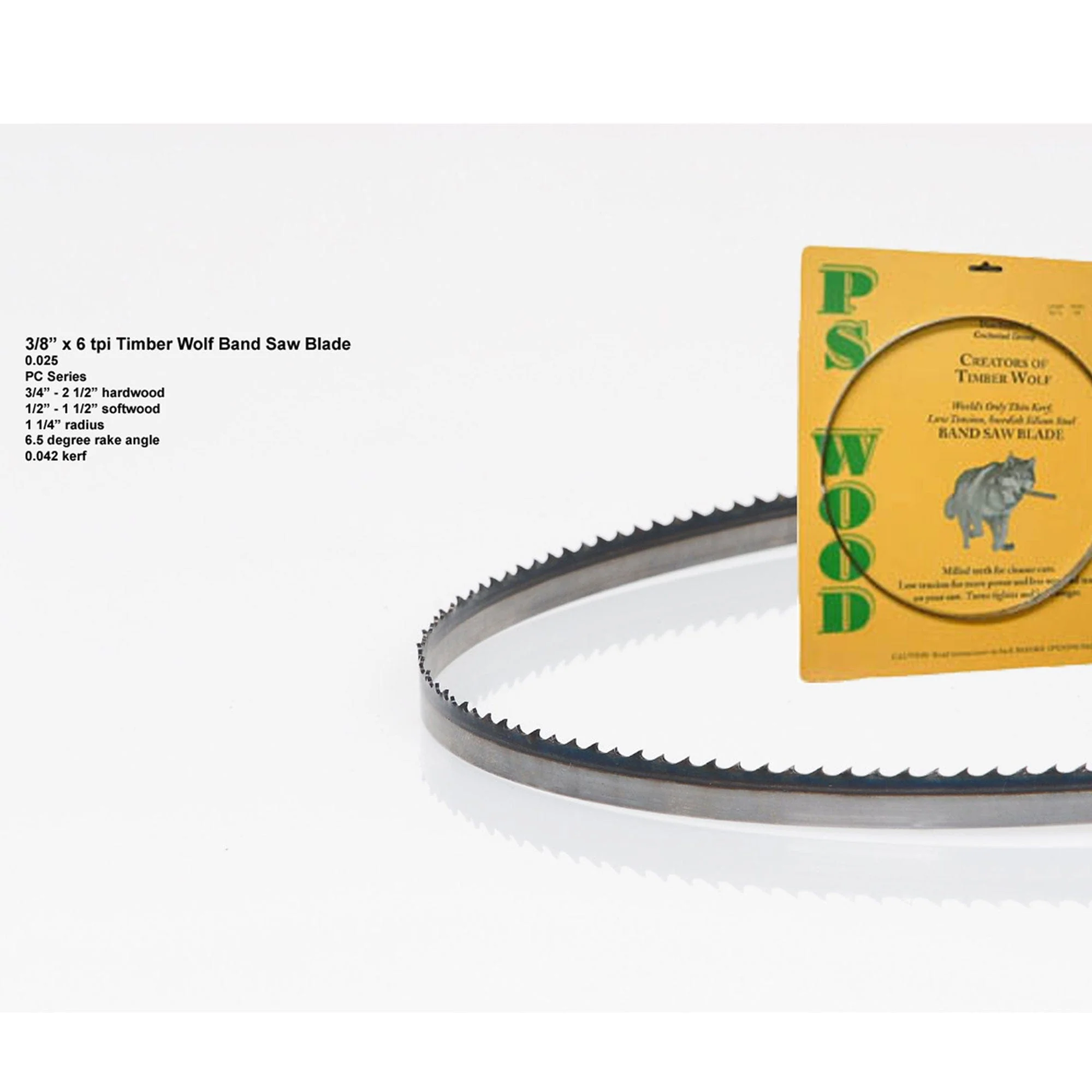 Bandsaw  Blade - 111" x 3/8" x .025" x 6 TPI - Postive Claw
