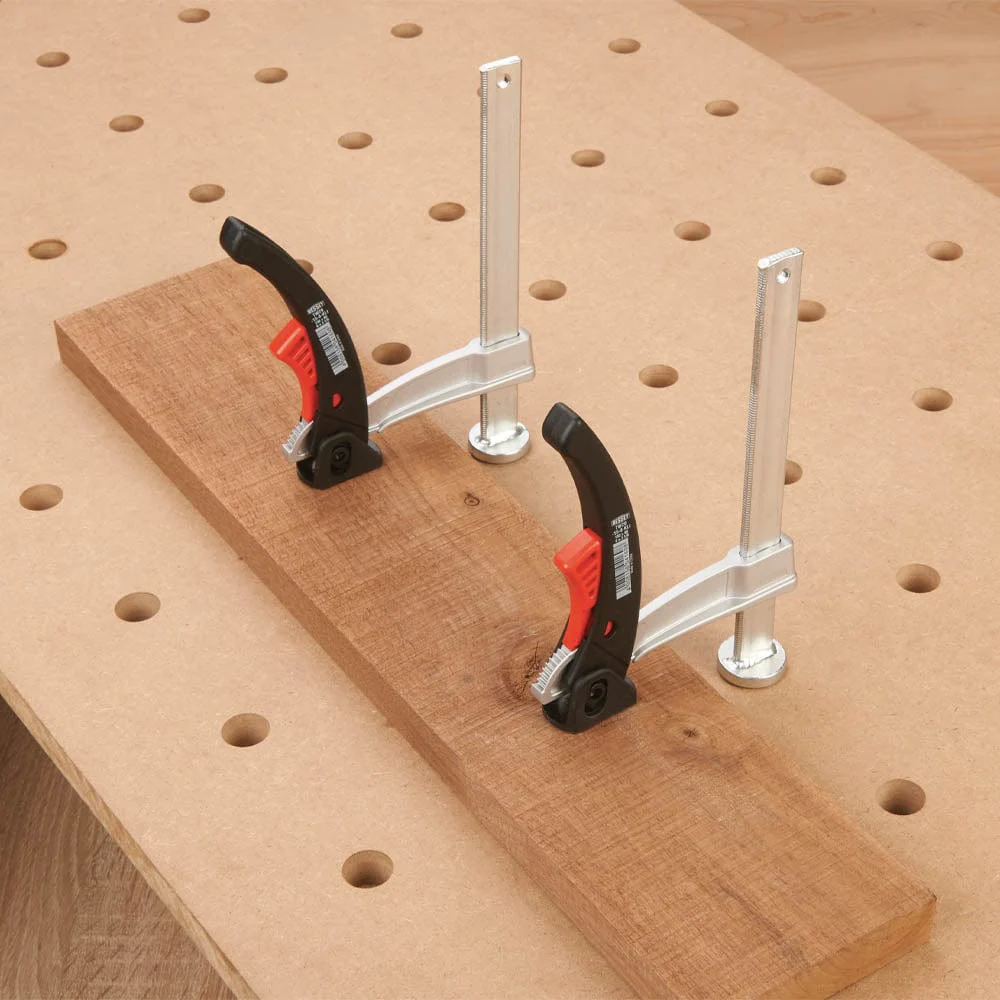 6” Ratcheting Lever Clamp for 20 mm MFT Style Table – 2 Piece