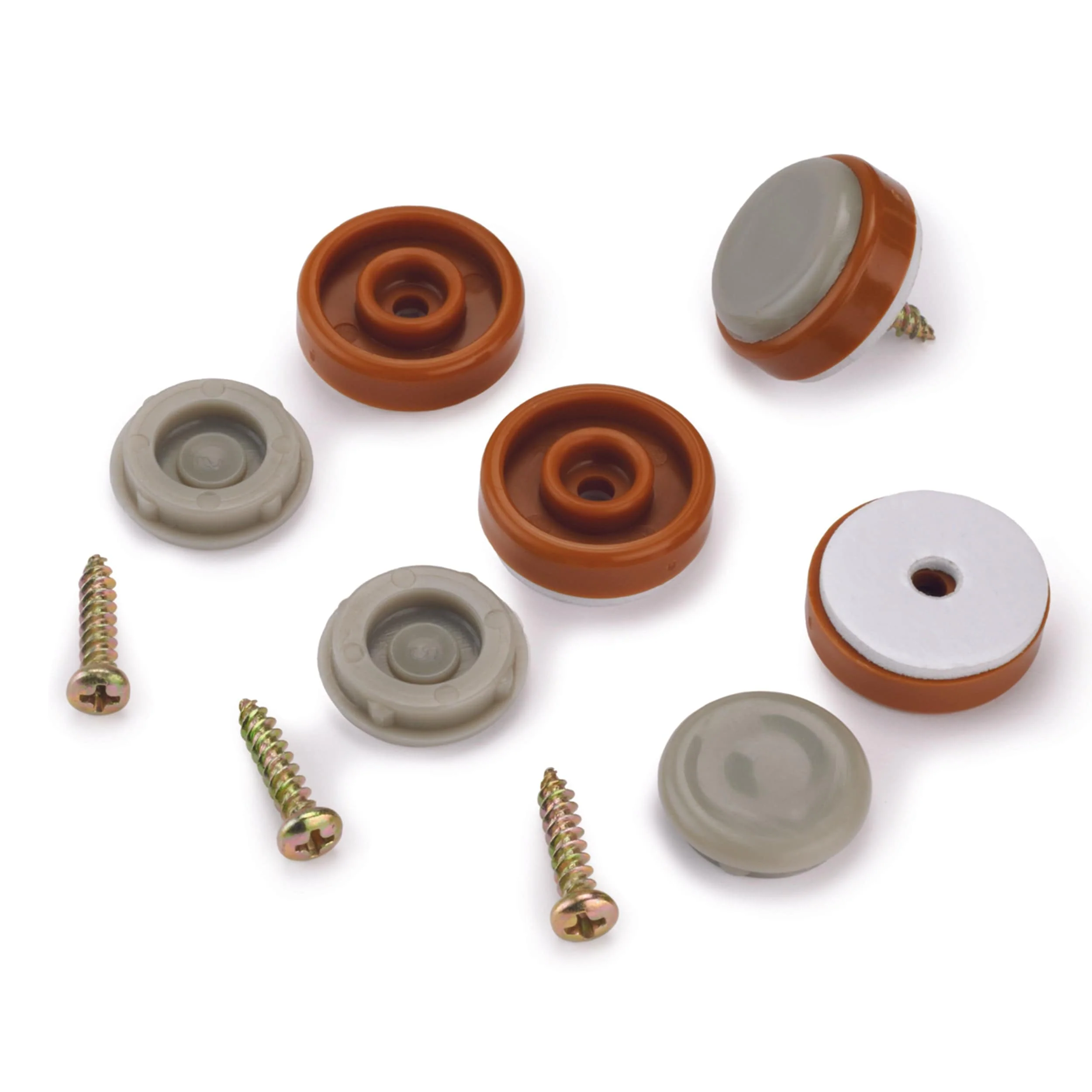 Slider Foot Floor Protector - 1" - Caramel - 8 Piece
