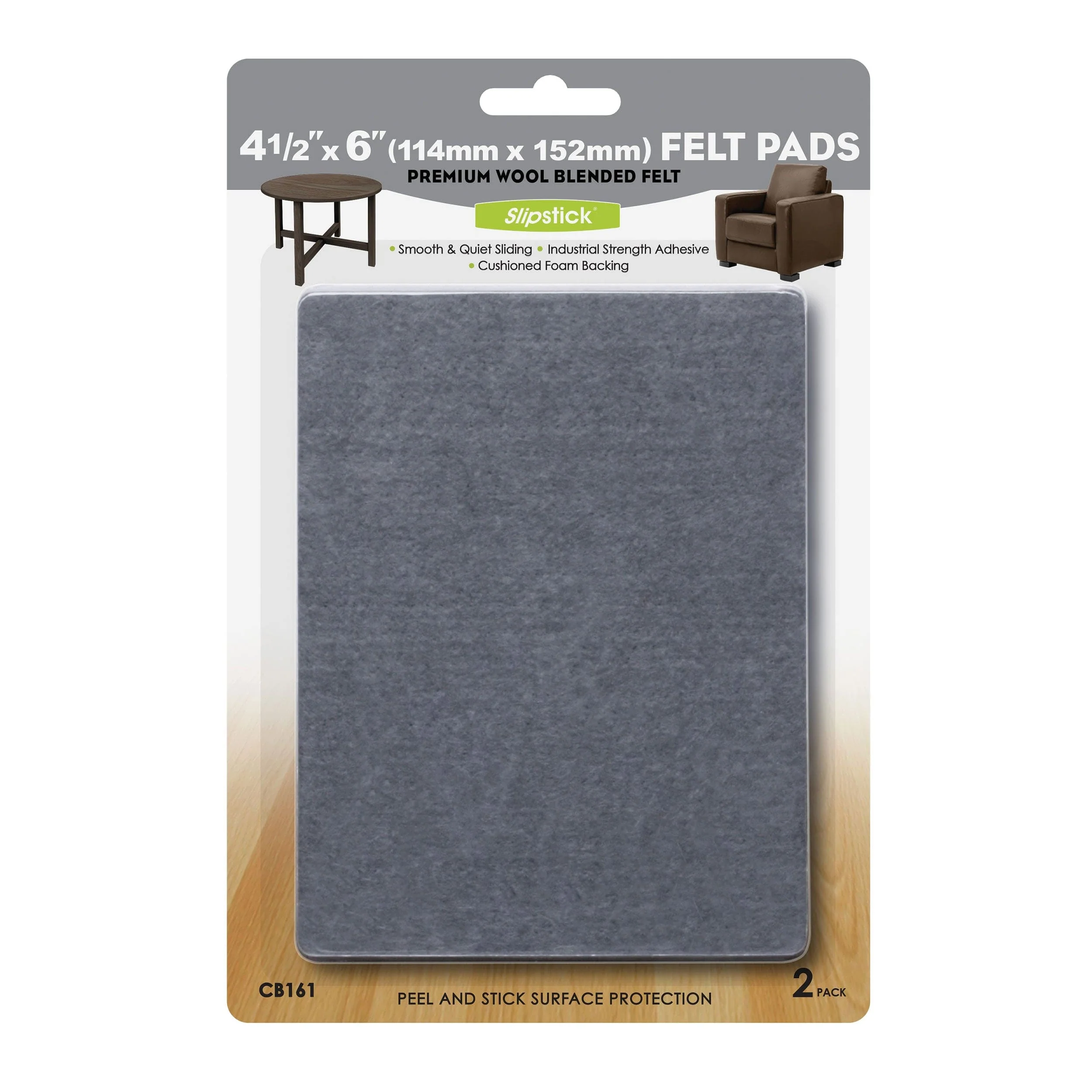 2657-4-1-2-x-6-heavy-duty-self-stick-felt-pad-pair-4.webp 4-1/2" x 6" Heavy-Duty Self-Stick Felt Pad - Pair