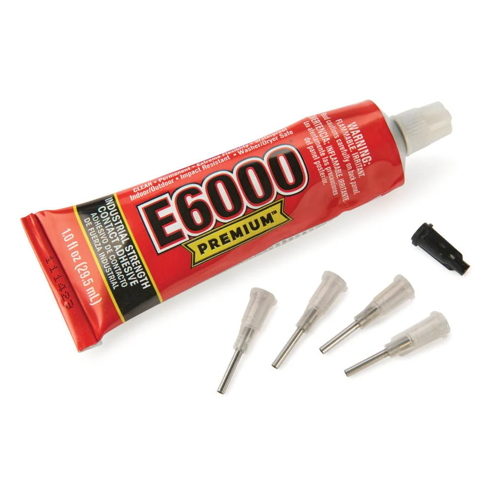 E6000 Premium Clear Adhesive with Precision Tips - 1 oz
