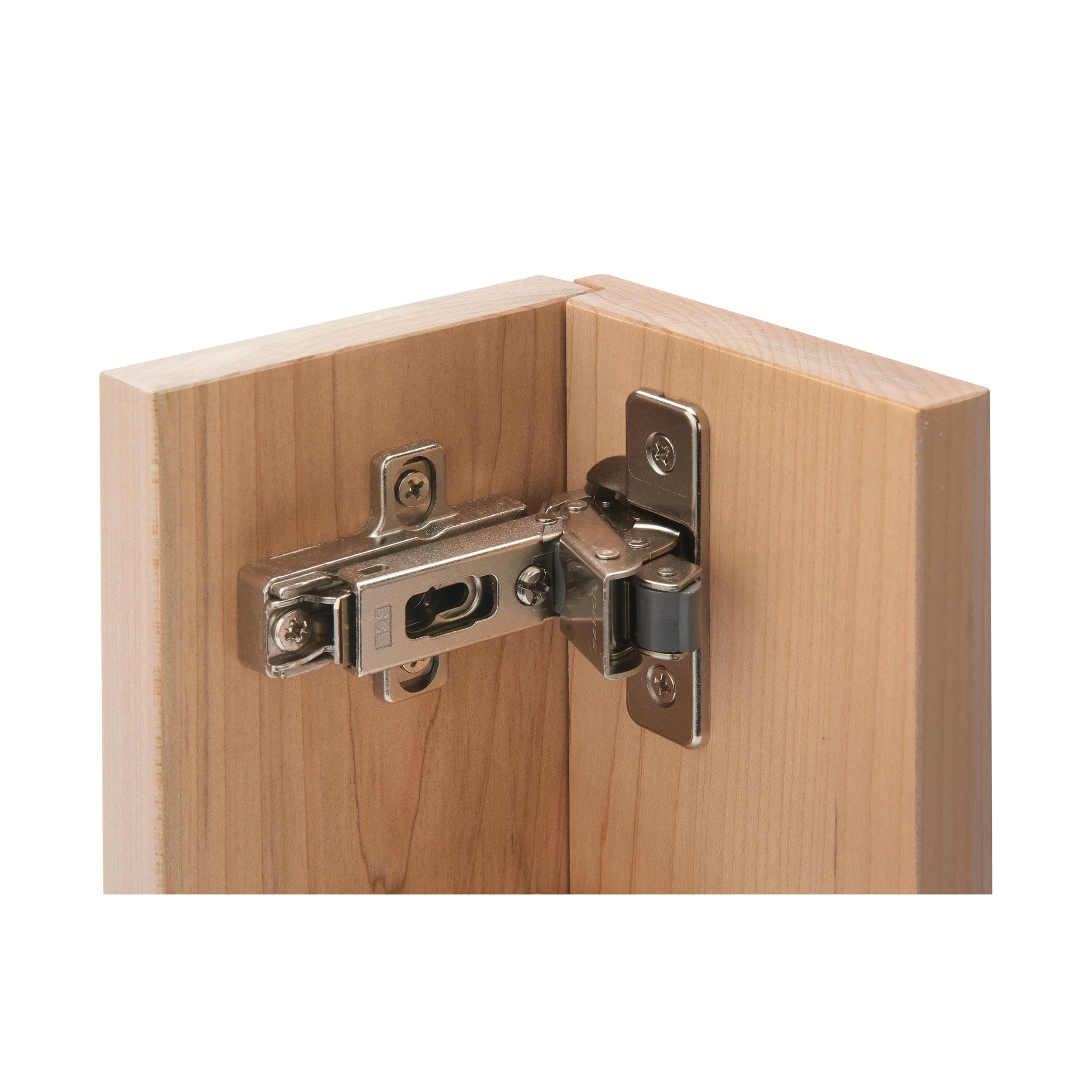 Soft Close Hinge - Face Frame or Frameless - Nickel Plated - 110 Degree - 1/2" Lipped - 1 Pair