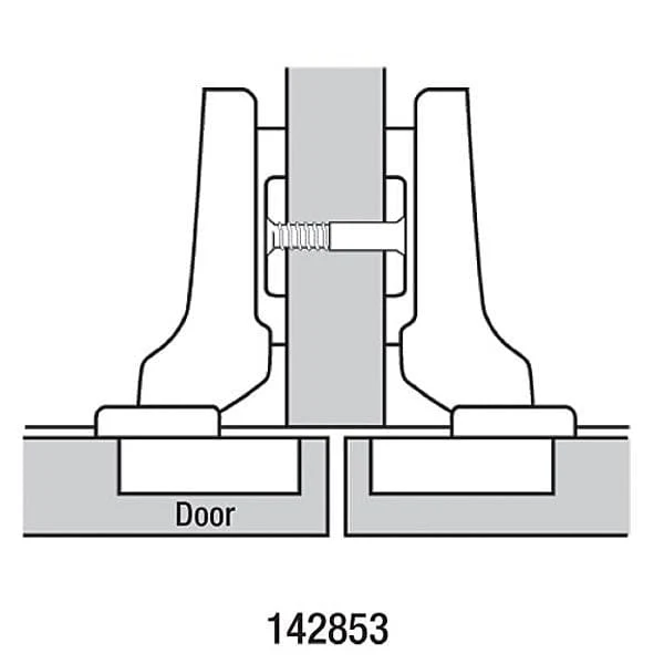 Clip Top Hinge with Cam Plate - Pair