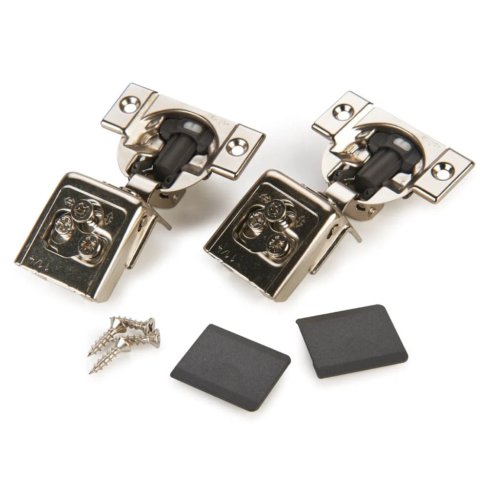 Premium Compact Clip Hinge for Face Frame Cabinets - 1-1/4" Overlay - 110 Degree with BLUMOTION - 1 Pair