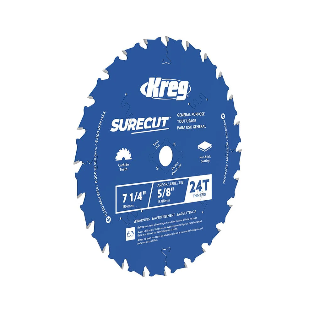 7 1/4" SureCut General Purpose 24-Tooth Saw Blade