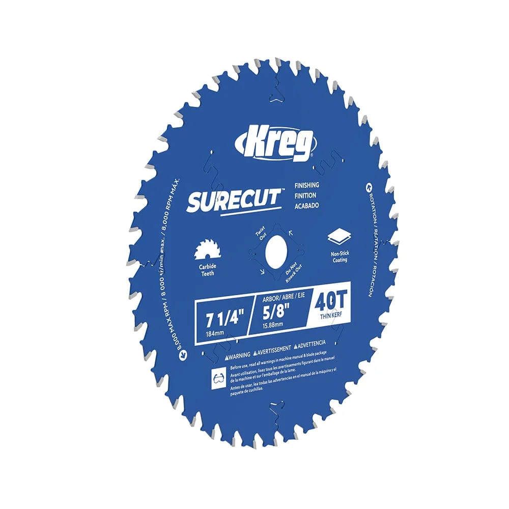 7 1/4" SureCut Finishing 40-Tooth Saw Blade