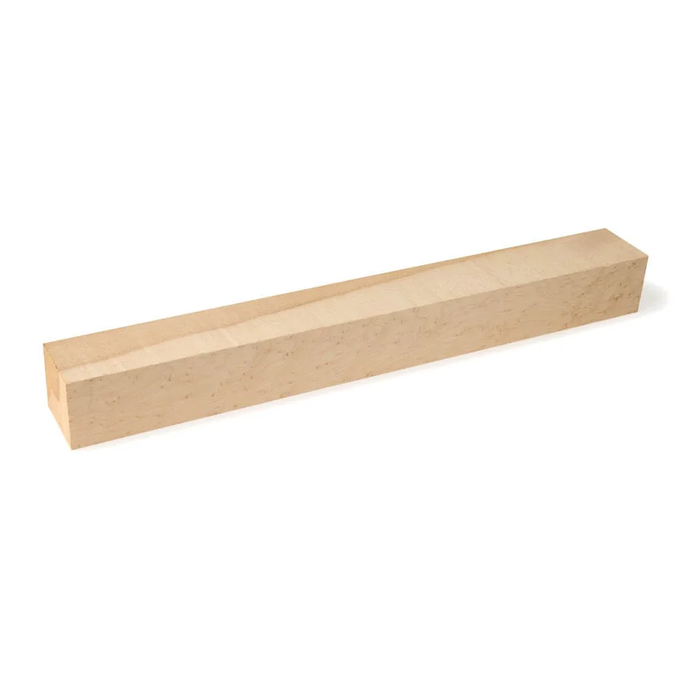 Figured Maple Billet - 1-1/2" x 1-1/2" x 14"