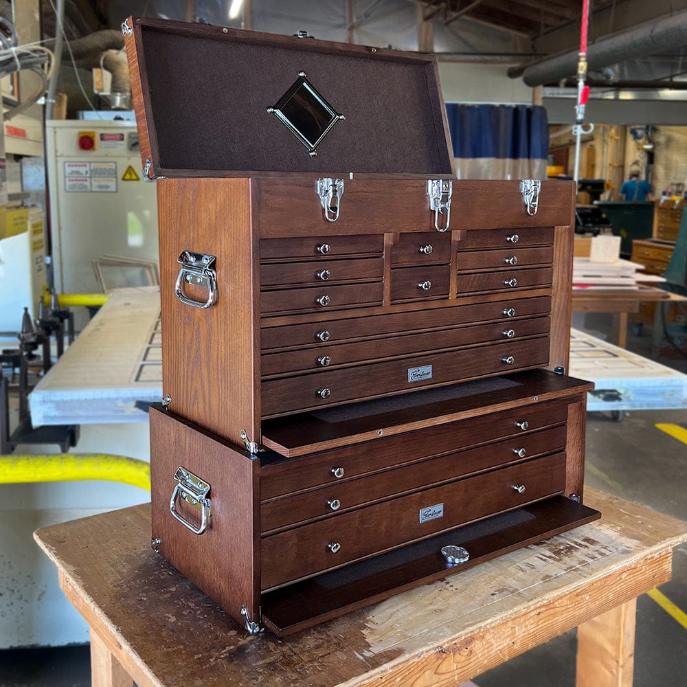 564-14-drawer-2-piece-tool-chest-base-set-dark-oak-3.jpg 14-Drawer 2 Piece Tool Chest & Base Set - Dark Oak