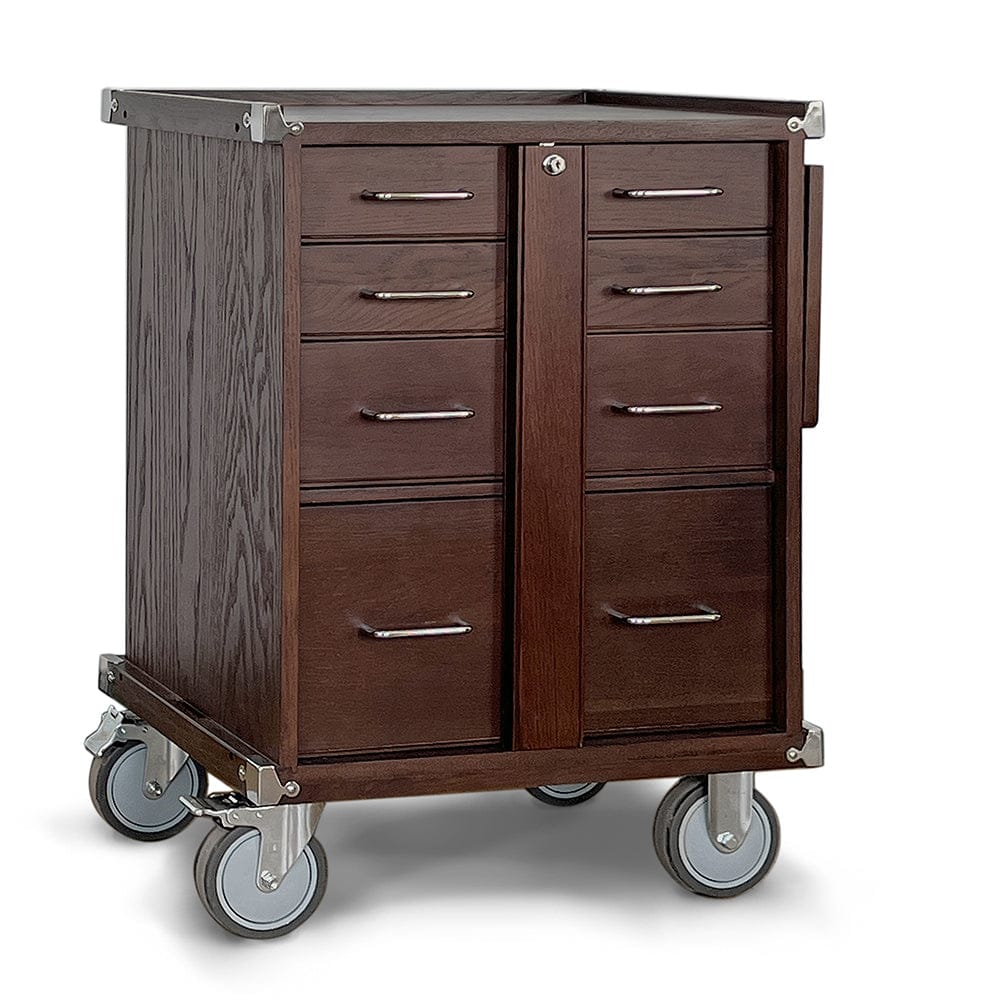 565-5-drawer-large-roller-cabinet-dark-oak-1.jpg 5-Drawer Large Roller Cabinet - Dark Oak