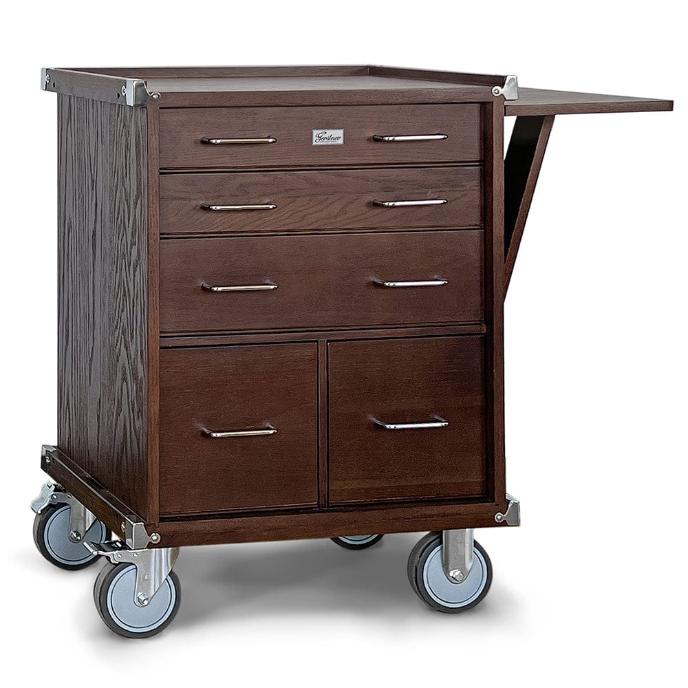565-5-drawer-large-roller-cabinet-dark-oak-3.jpg 5-Drawer Large Roller Cabinet - Dark Oak