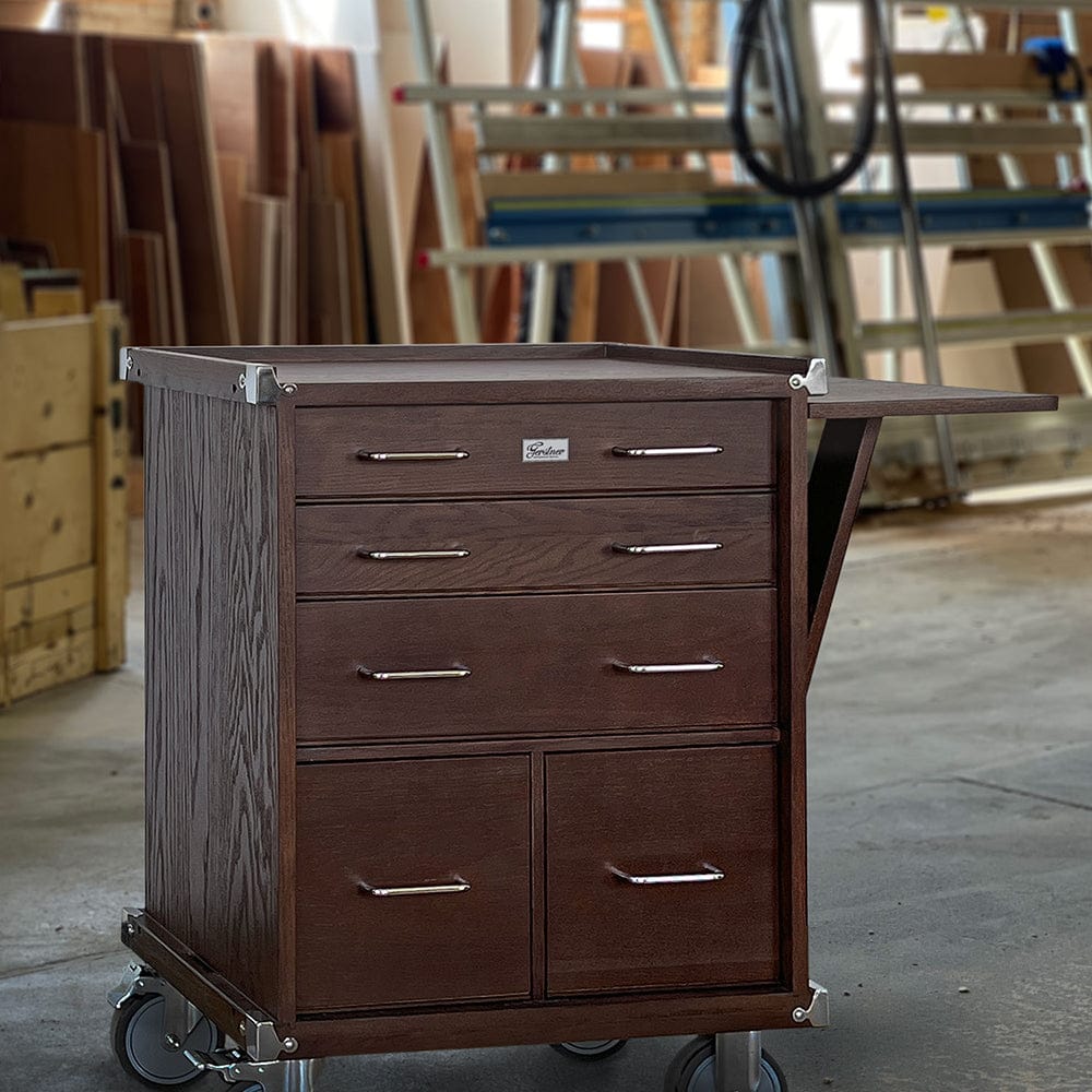 565-5-drawer-large-roller-cabinet-dark-oak-4.jpg 5-Drawer Large Roller Cabinet - Dark Oak