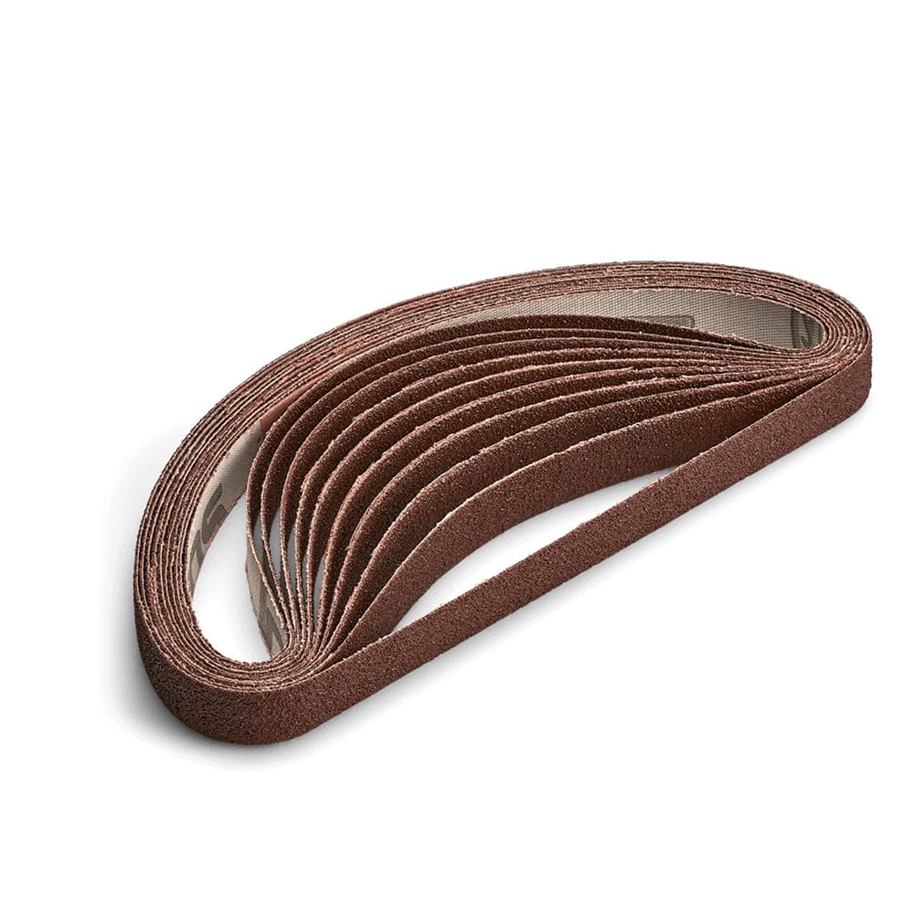 Sanding Detailer Replacement Belts - 80 Grit - 1/2" – 10 Pack
