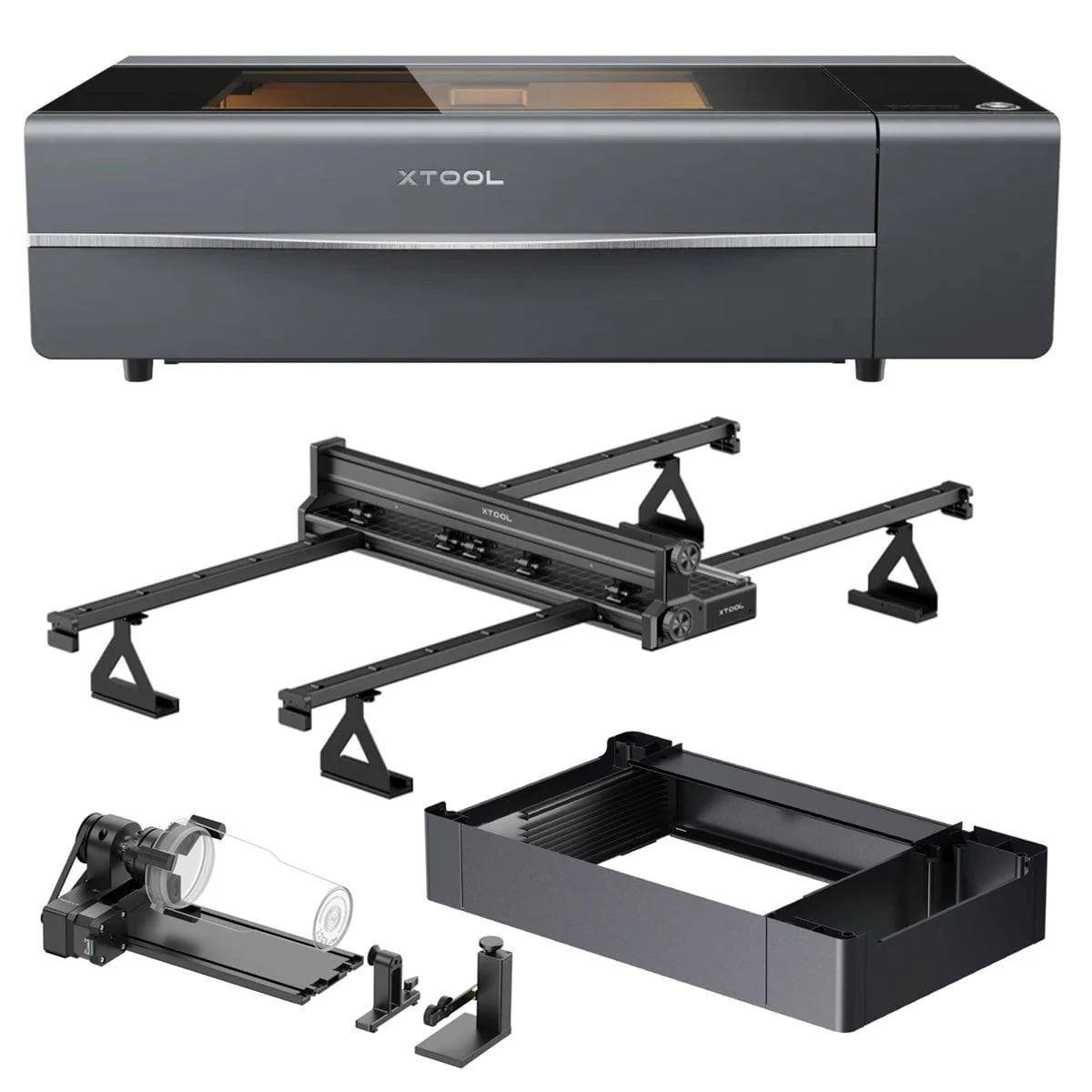 P2S 55W CO2 Laser Cutter All-in-One Bundle