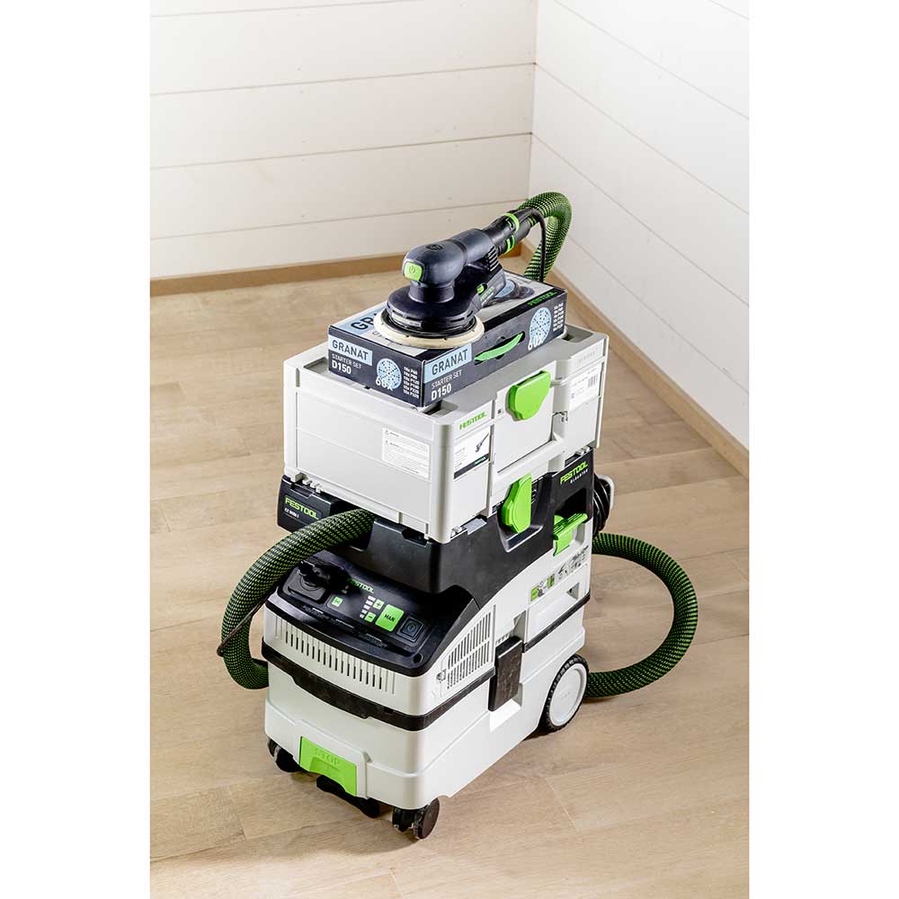 Limited Edition ETS EC 150/5 Sander Plus CT MIDI I HEPA Dust Extractor with 60 Piece Granat Abrasives Value Kit
