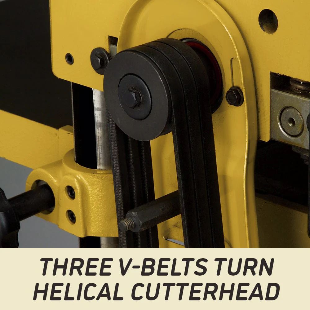 15" Planer - 3 HP 1 Ph 230V - Helical Cutterhead - Model 15HH