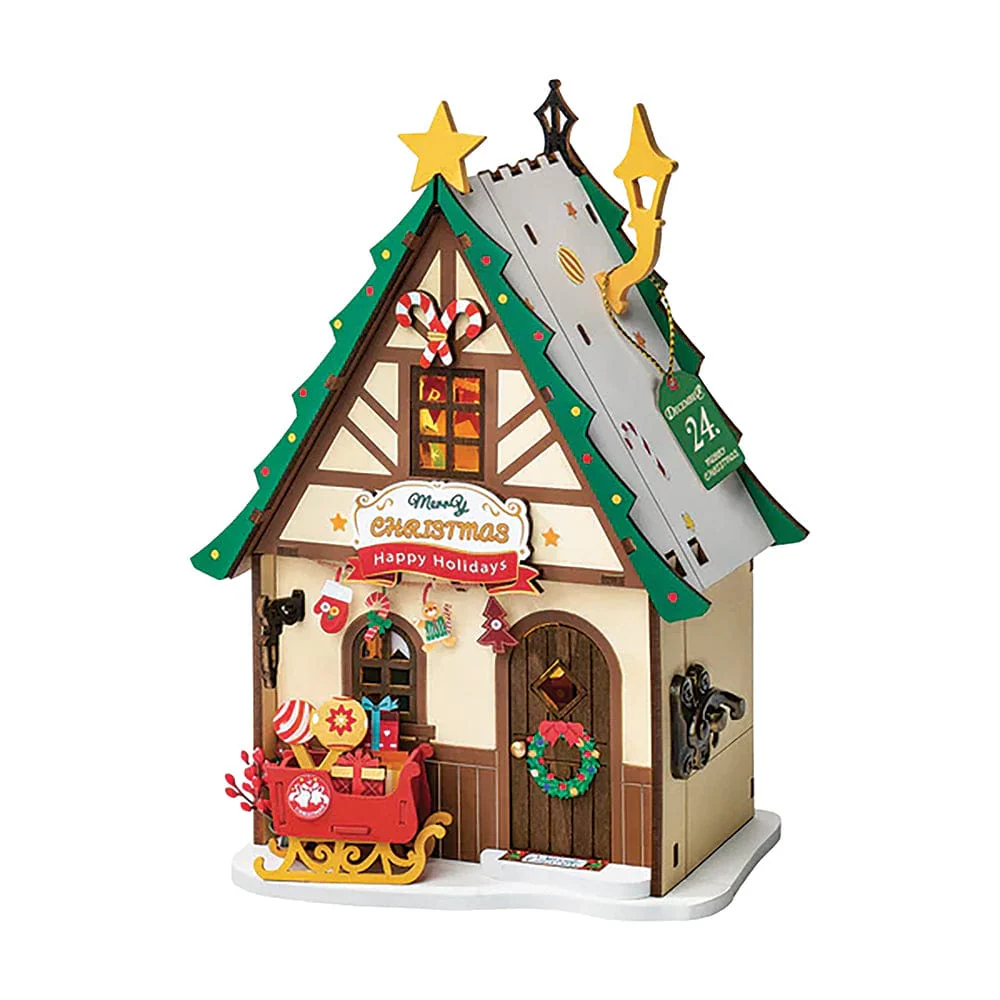Twinkling Christmas House Model Kit