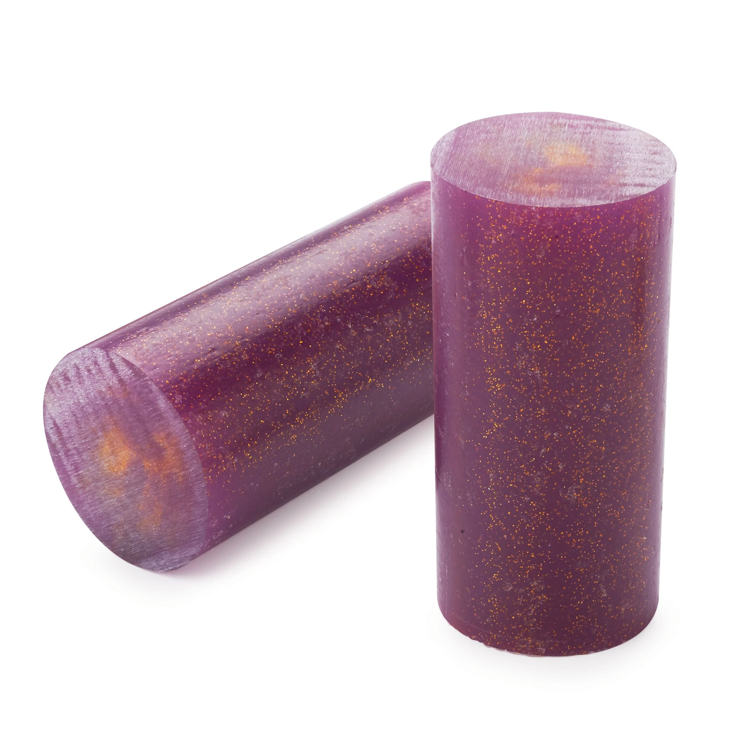 Poly Resin Bottle Stopper Blank - 1-1/2" x 1-1/2" x 3" - Purple Copper