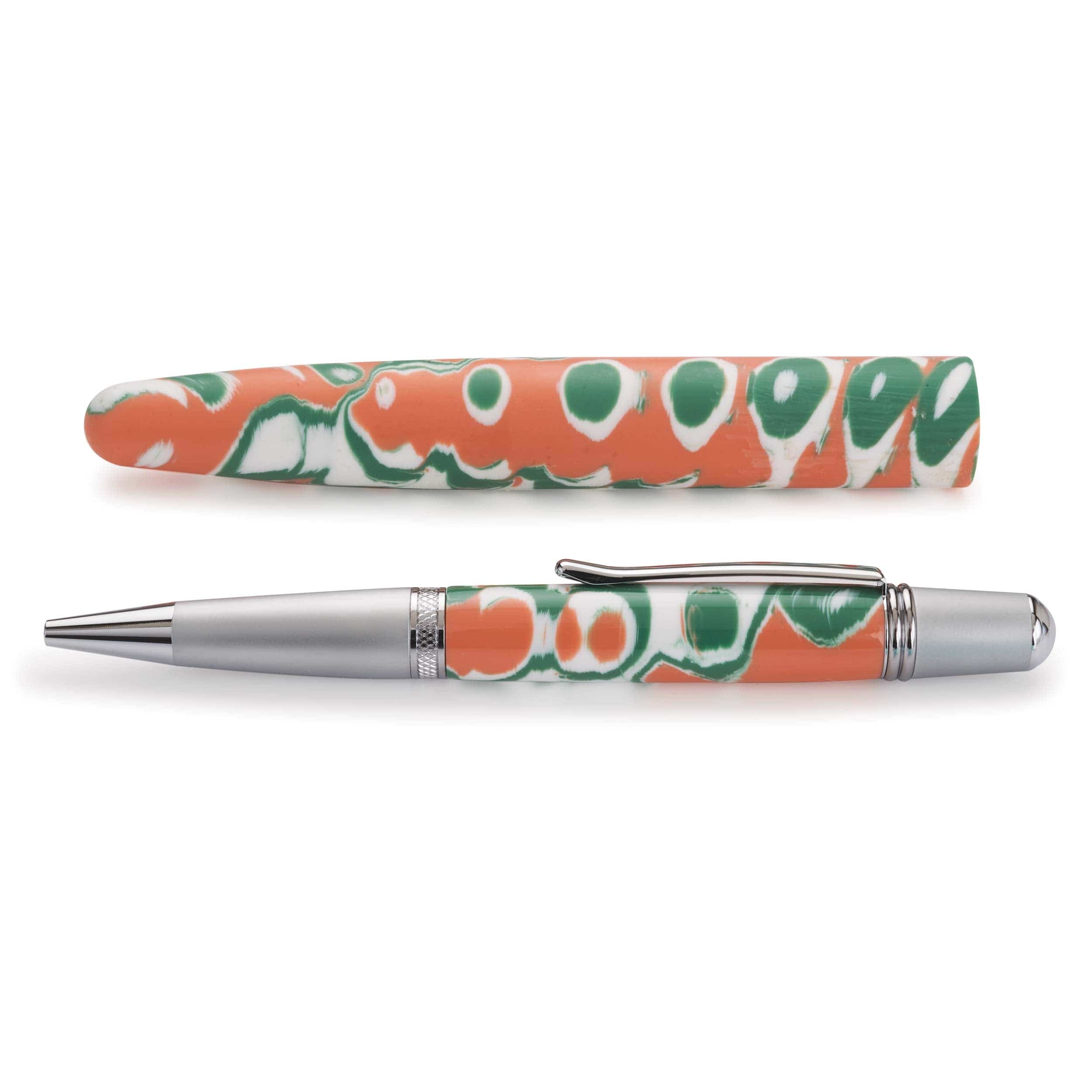 Poly Resin Pen Blank - 3/4" x 3/4" x 5" - Watermelon Craze