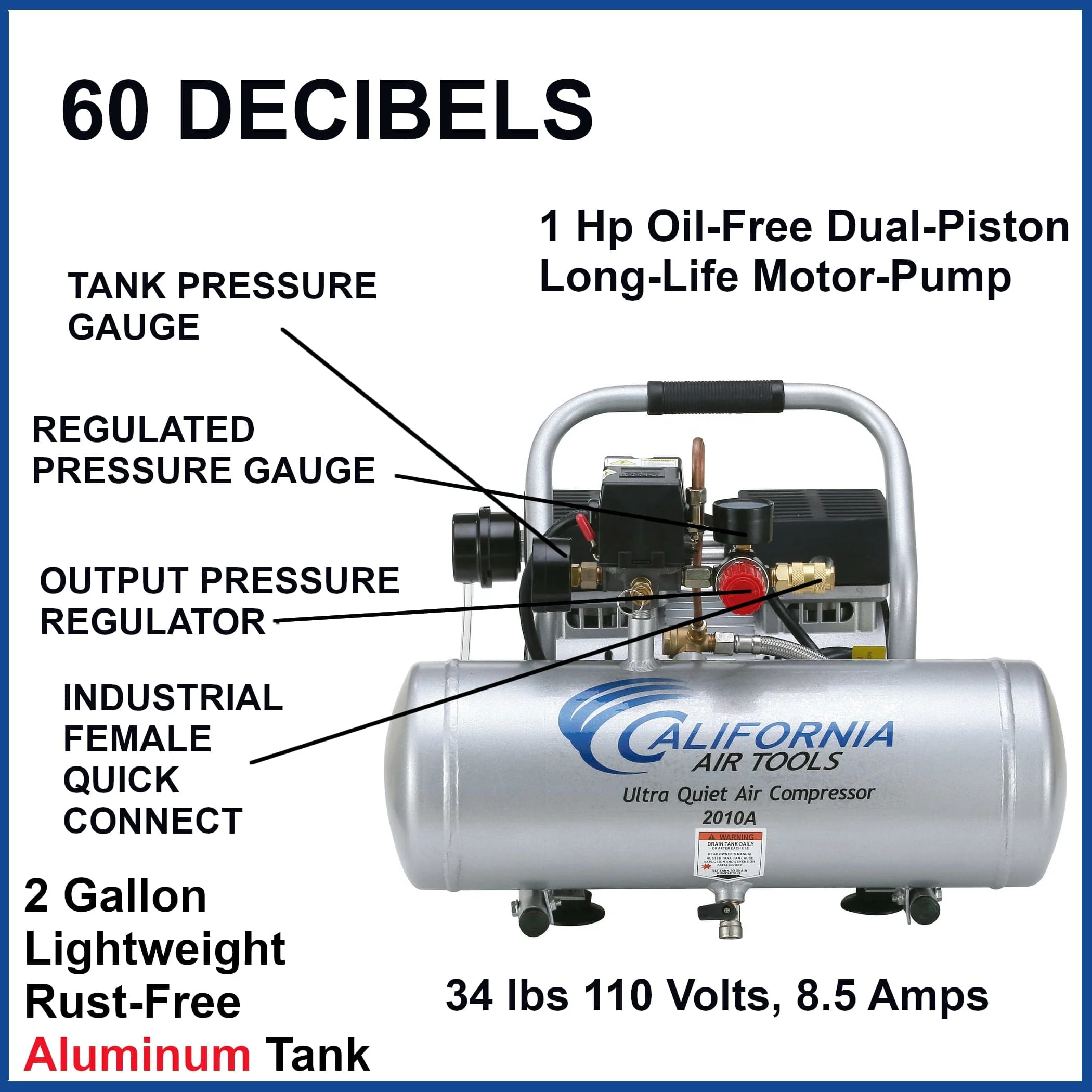 810-1hp-2-gallon-oil-free-aluminum-tank-air-compressor-ultra-quiet-4.webp 1HP 2 Gallon Oil-Free Aluminum Tank Air Compressor - Ultra Quiet