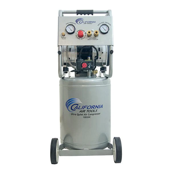 2HP 10 Gallon Oil-Free Steel Tank Air Compressor with Auto Drain Valve