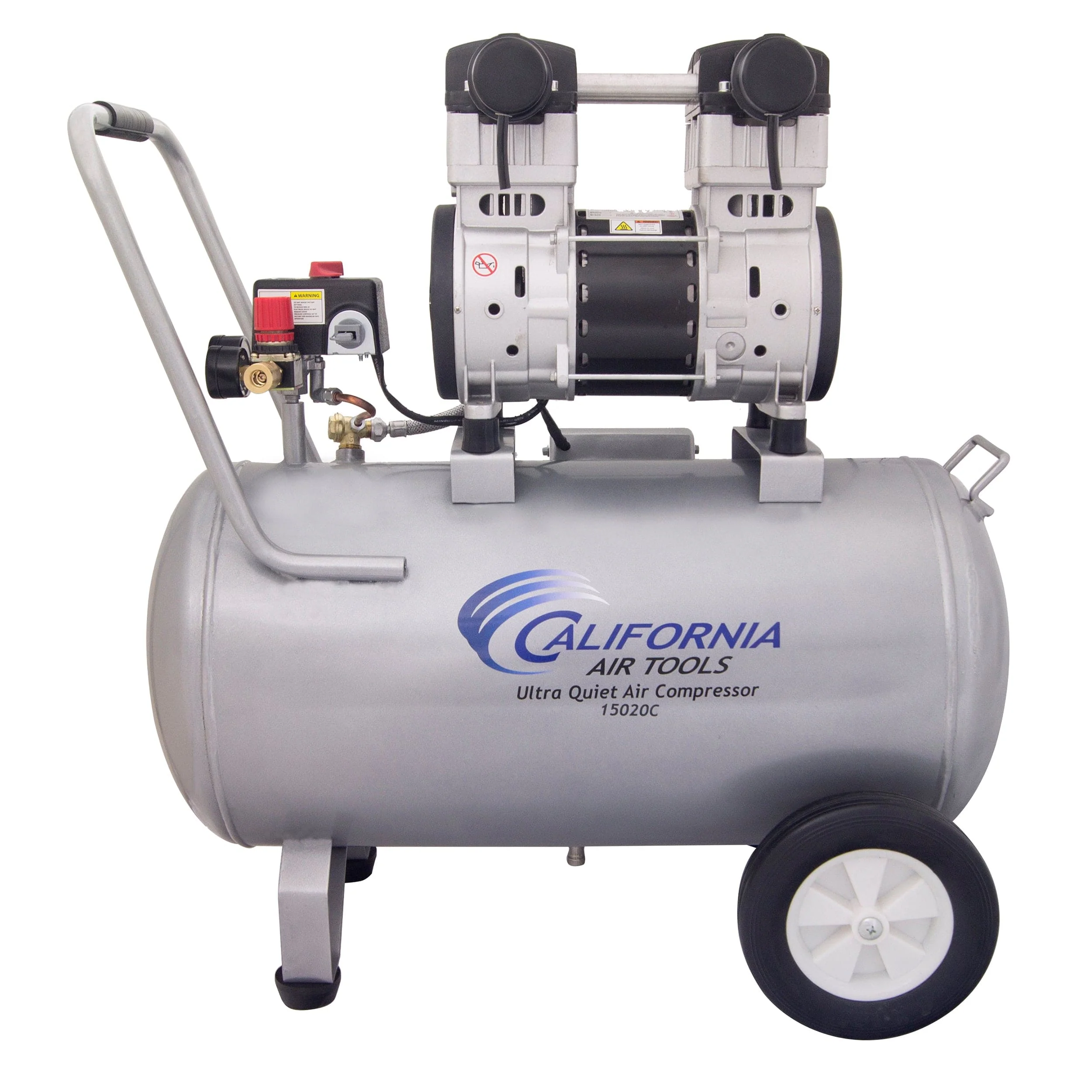 2HP 220V 15 Gallon Oil-Free Steel Tank Air Compressor