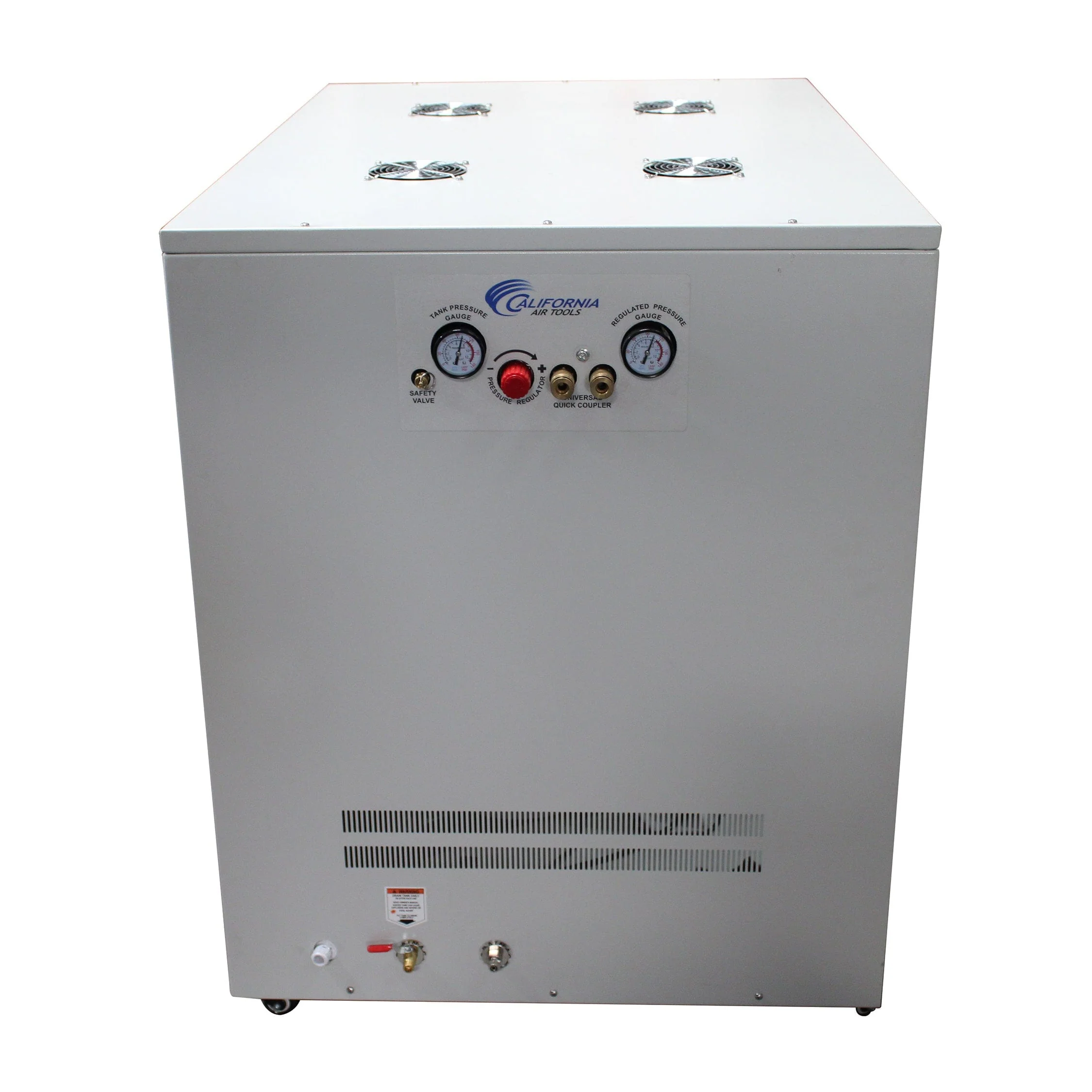 4HP 20 Gallon Oil-Free Compressor with Air Drying System and Auto Drain Valve in Soundproof Cabinet