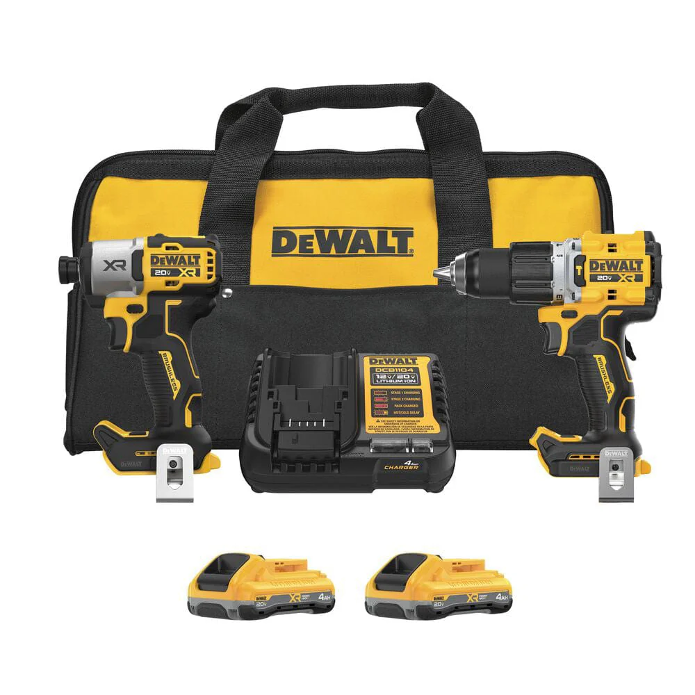 20V MAX XR 2-Tool Drill/Impact Combo Kit with POWERPACK Batteries