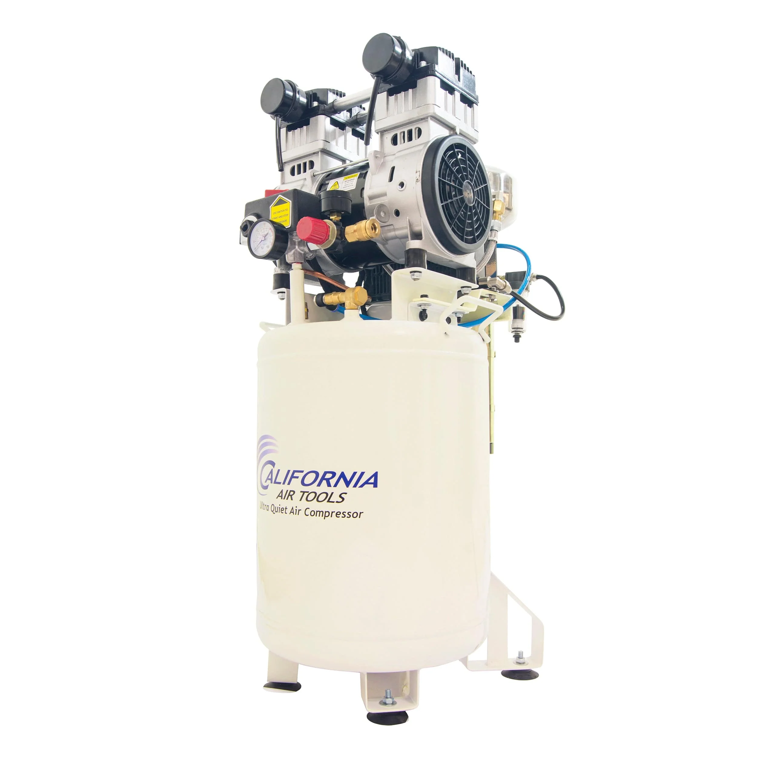 2HP 10 Gallon Oil-Free Steel Tank Air Compressor with Air Drying System and Aftercooler